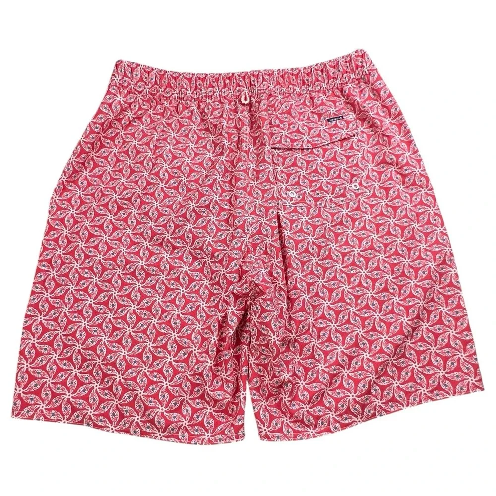 Johnnie-O Mens XL Red Floral 8